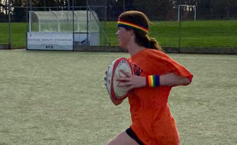 GIRLS' RUGBY AT DOWNSIDE at Downside School