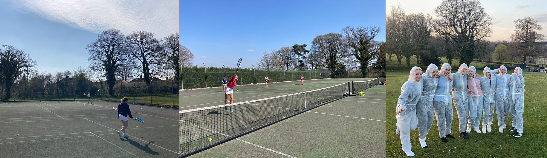 Before the start of the Summer Term, nine girls from the Fifth and Lower Sixth Forms were invited to attend the first ever tennis preseason residential camp at Downside School