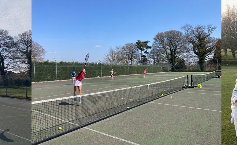 Before the start of the Summer Term, nine girls from the Fifth and Lower Sixth Forms were invited to attend the first ever tennis preseason residential camp at Downside School