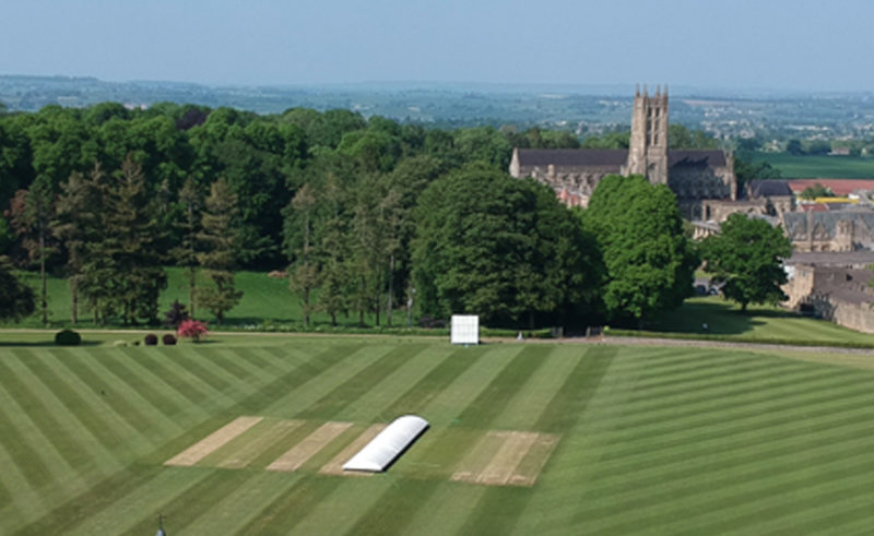 Sports pitches at Downside School