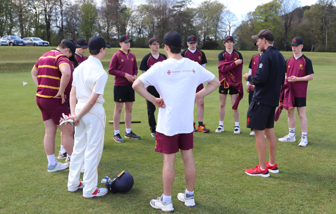 On Thursday 6th May Downside School welcomed Marylebone Cricket Club to the Summer Leaze cricket square and Sheldon Pavilion for the inaugural 30 fixture between the two sides.