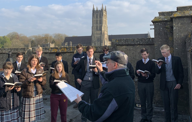 Saturday 1st May 2021 saw the in-person return to one of Downside School's much-loved traditions - the May Morning Madrigals.