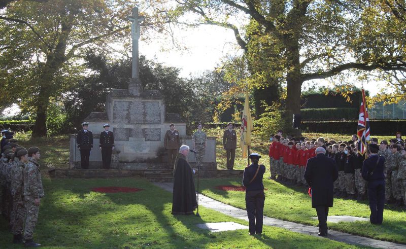 ROYAL BRITISH LEGION DRESSING OF THE GRAVES at Downside School