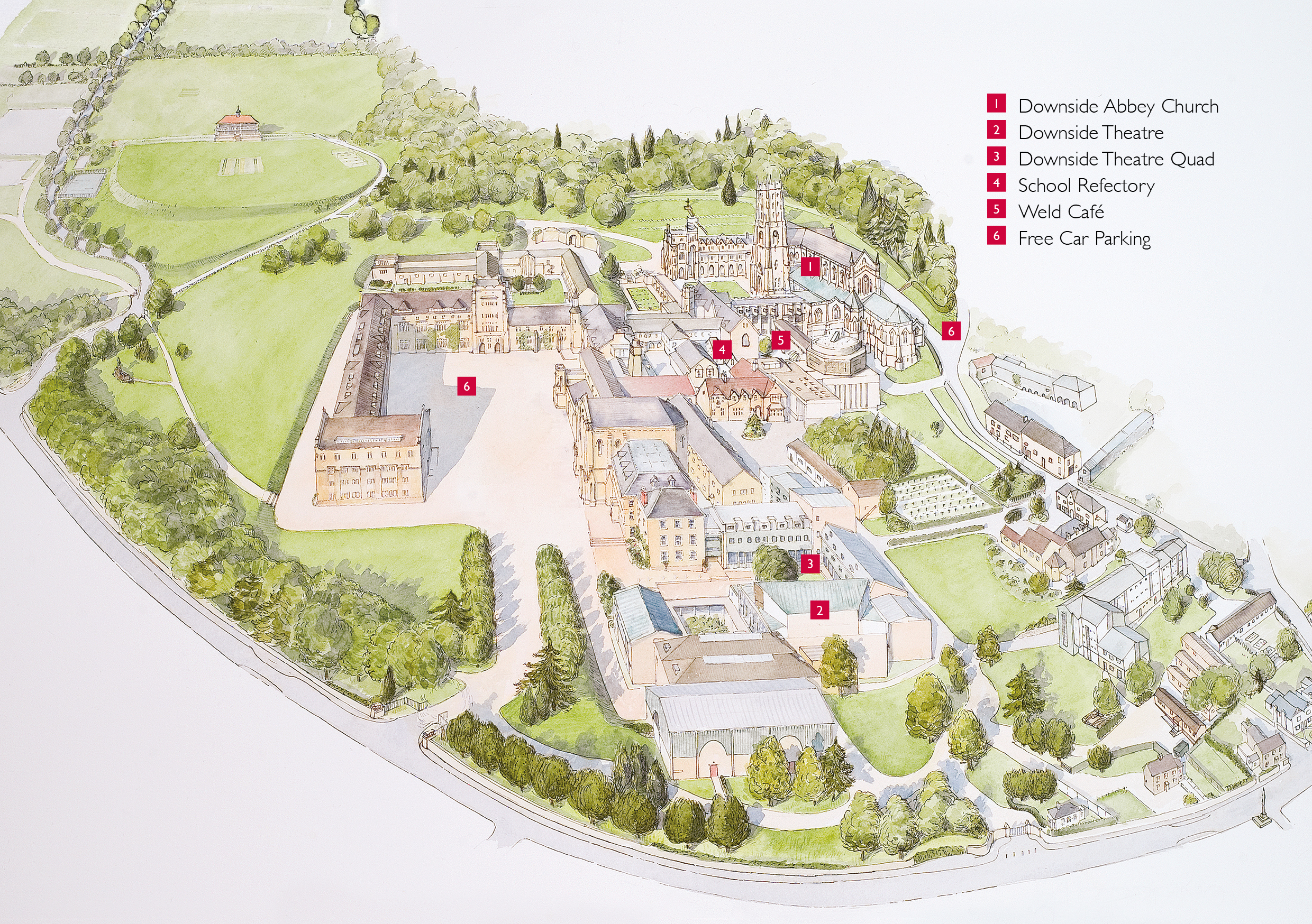 Downside school campus
