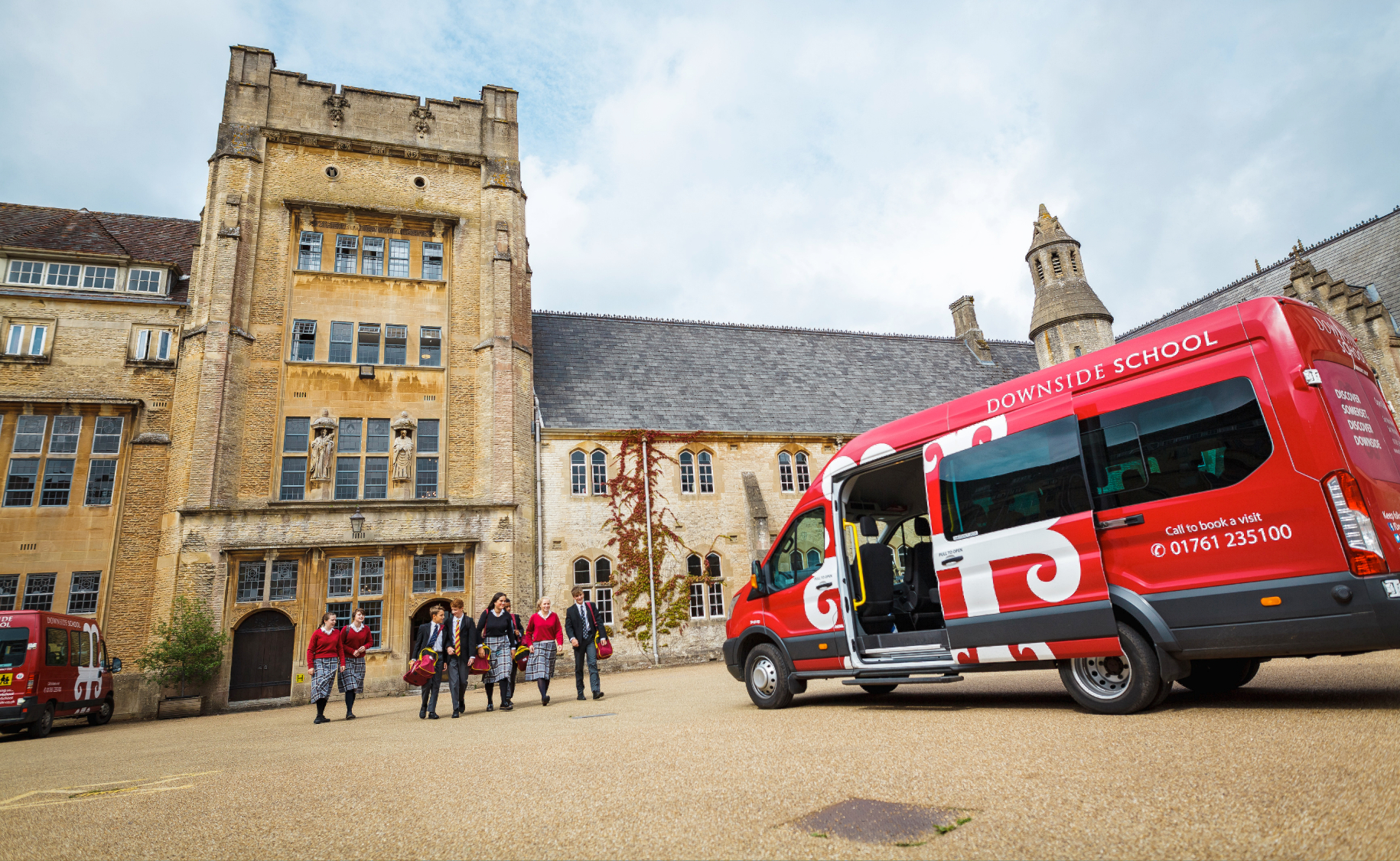 Downside School offers coach transfer services in partnership with Centurion Coaches.