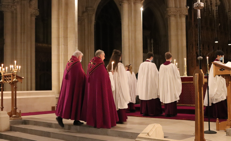 Downside School Carol Service in Downside Abbey Church is the highlight of the last day of term