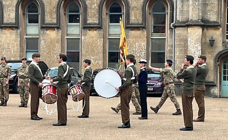 Ceremonial Parade at Downside School