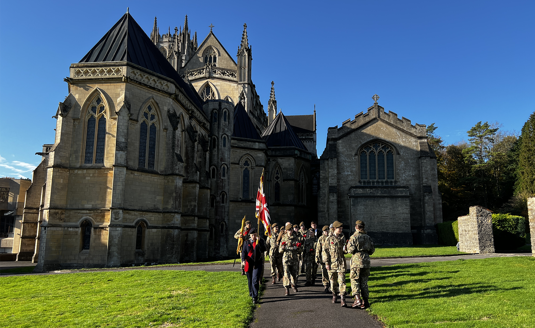 Royal British Legion - Dressing of the Graves at Downside School