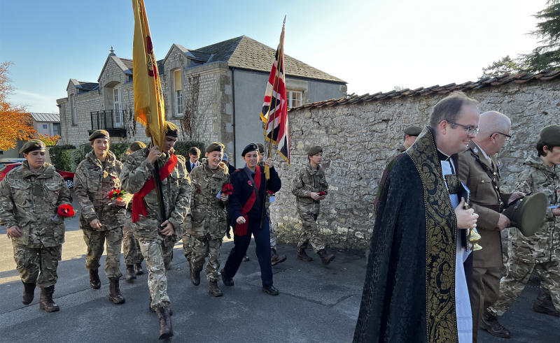 Royal British Legion - Dressing of the Graves at Downside School