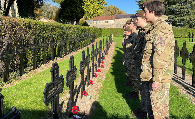 Royal British Legion - Dressing of the Graves at Downside School