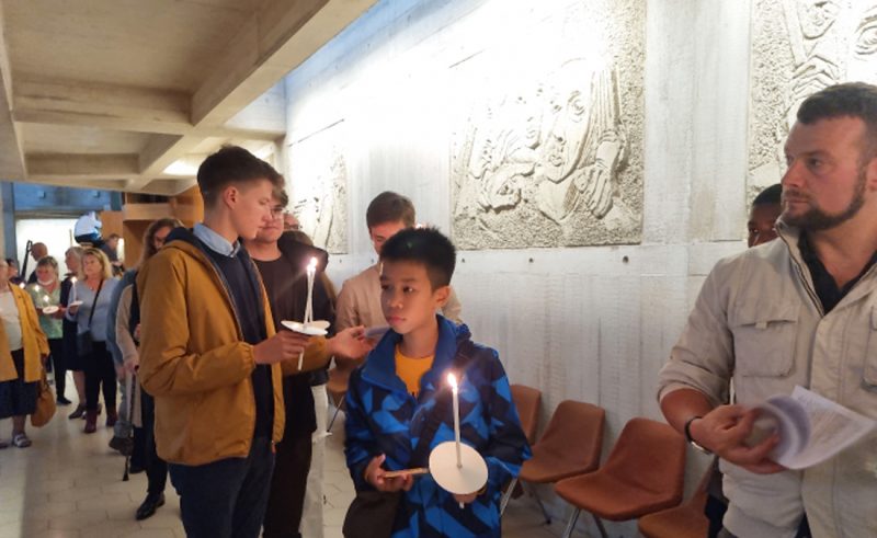 On Saturday 10th September, seven students from Downside School made their way to Clifton Cathedral to view the relics of St Bernadette of Lourdes, which are currently being toured in the UK.