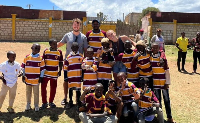 During the half-term break, Downside School's rugby coach Max Gauntlett took a trip to Kenya.