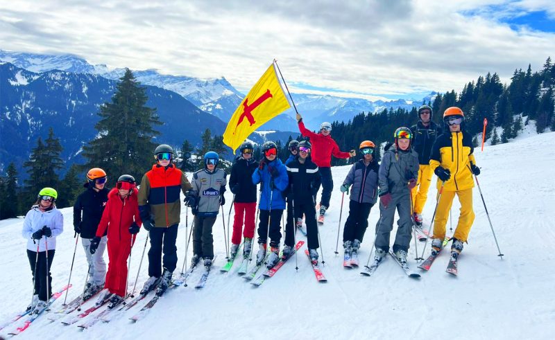 February half term 2023 44 Downside School pupils and 6 members of staff took part in a school ski trip to Leysin, Switzerland.