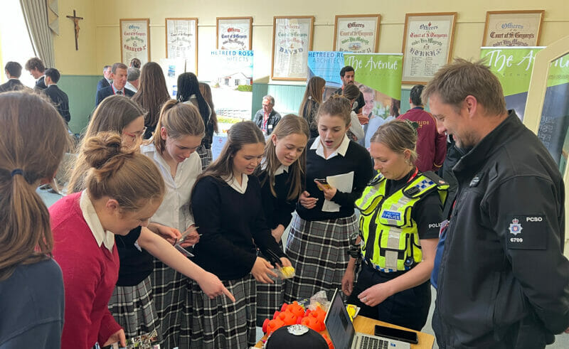 On Friday 28th April, fifth form and Sixth Form pupils took part in a busy careers fair here at Downside School