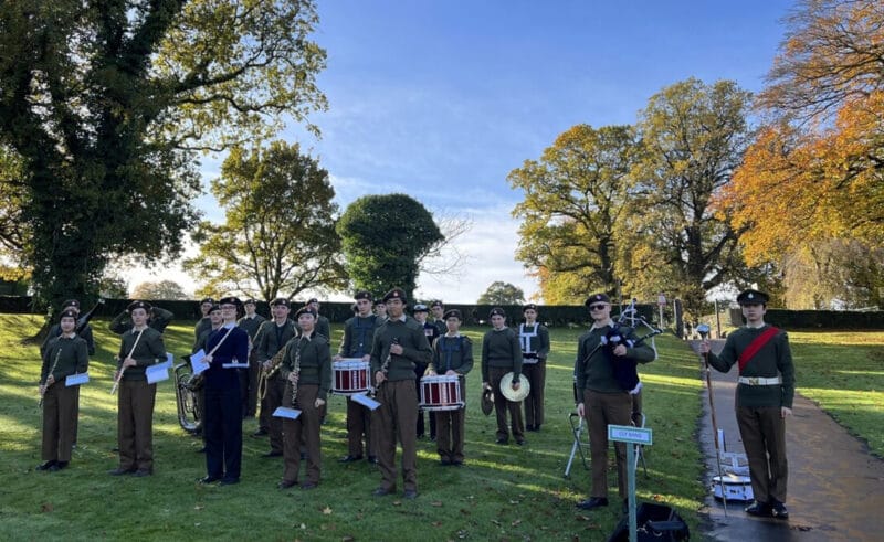 he whole Downside School community came together at the Old Gregorian War Memorial on Saturday 11th November for a Service of Remembrance.