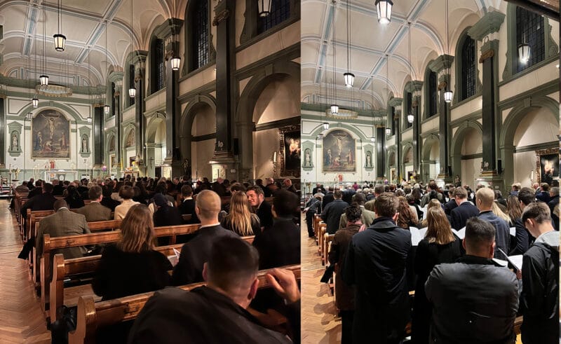On Monday 11th December, a packed congregation of OGs, parents and friends of Downside School joined together at Our Most Holy Redeemer, Chelsea, for this year’s London Carol Service.