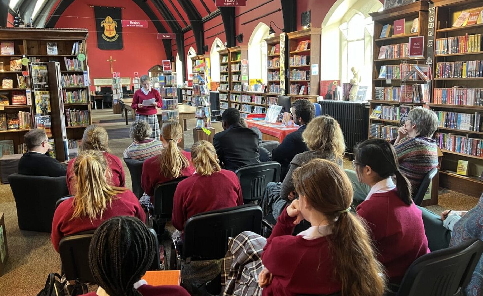 Broadcaster and journalist Emma John visited Downside School to talk about her life as a sports journalist working for the Guardian, the Observer, the BBC and many others,