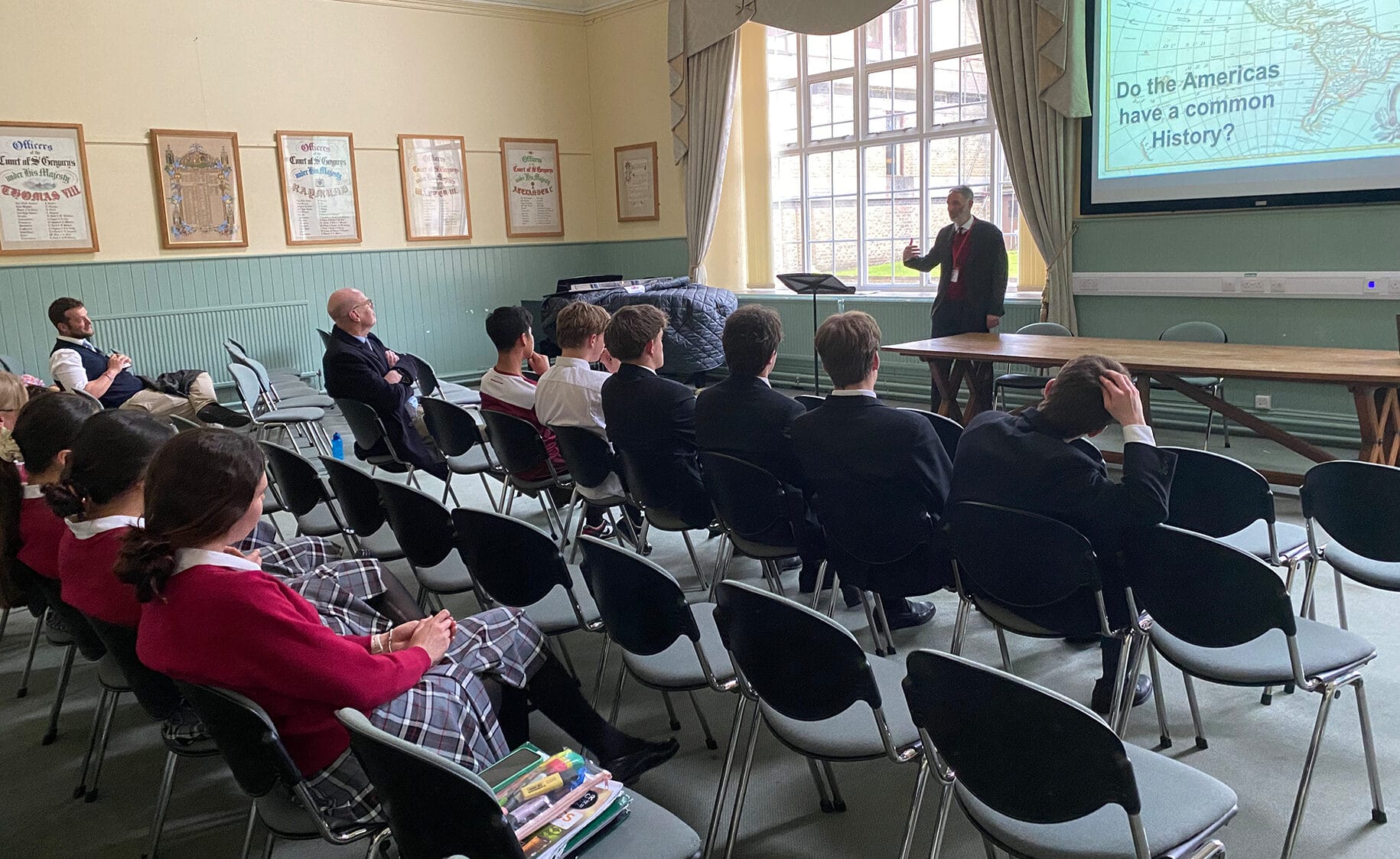 Professor Dameto (R96) Visits Downside School
