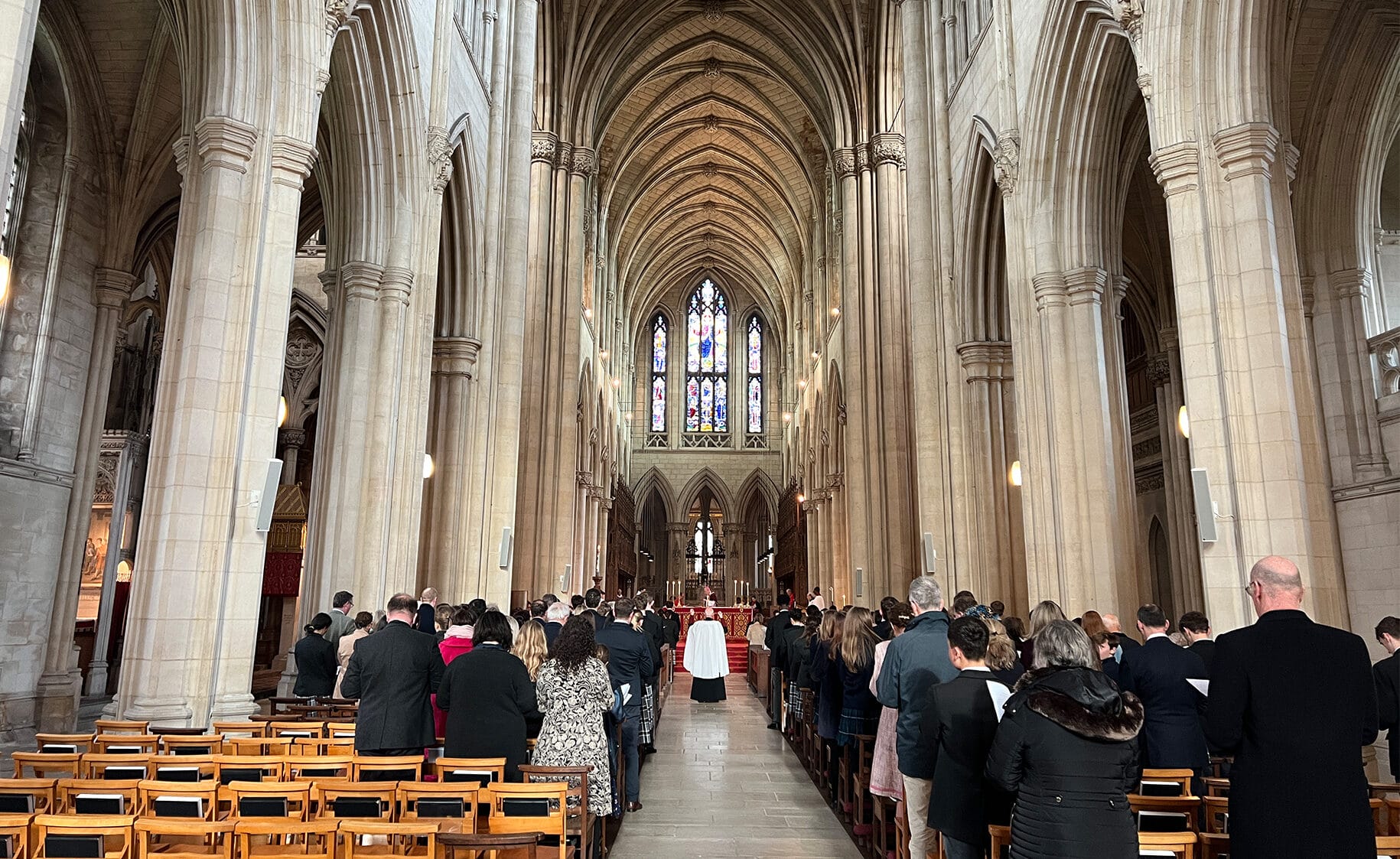 On Friday 3rd May, Bishop Declan visited Downside School for the final time to celebrate the Sacrament of Confirmation with our pupils.