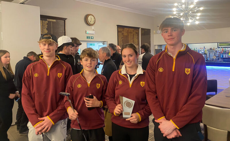 Rosie, Rupert, Cameron and Oscar all represented Downside School