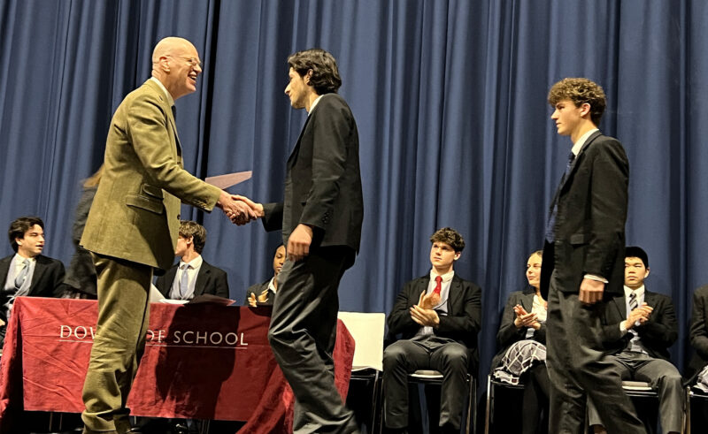 At the Head's Assembly, Andrew Hobbs celebrated the many achievements of Downside School pupils over the last half of term.