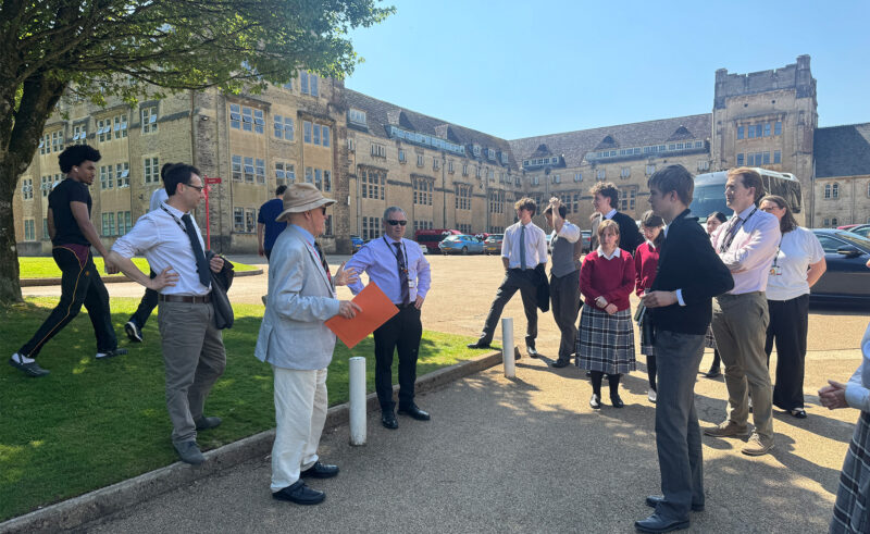 On Wednesday 14th May, a group of pupils and staff had the privilege of exploring the rich history and architecture of Downside School and the Abbey Church, guided by international concert pianist, Philip Fowke (B67).
