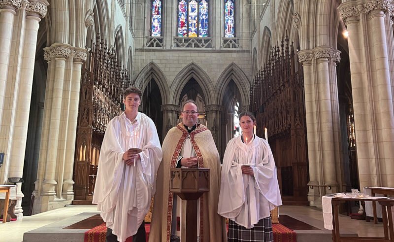 Downside School Baptism in Downside Abbey